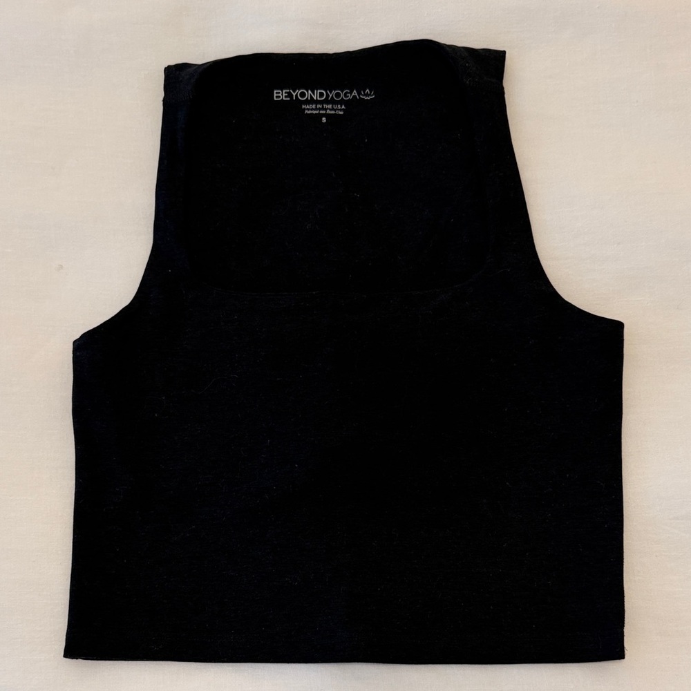 Beyond Yoga Square Neck Cropped Tank
